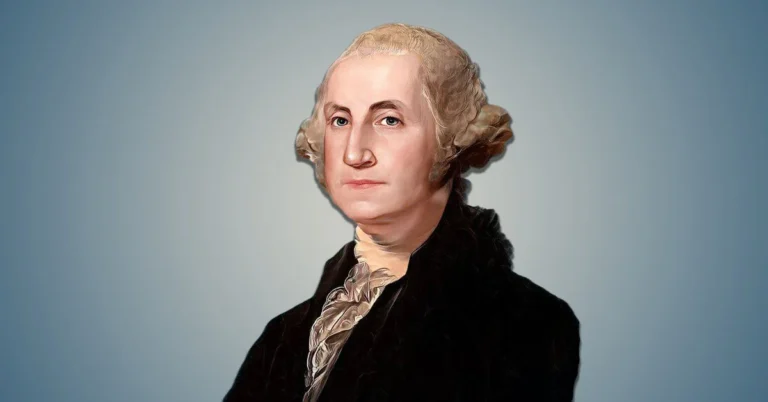 George Washington with a large haircut