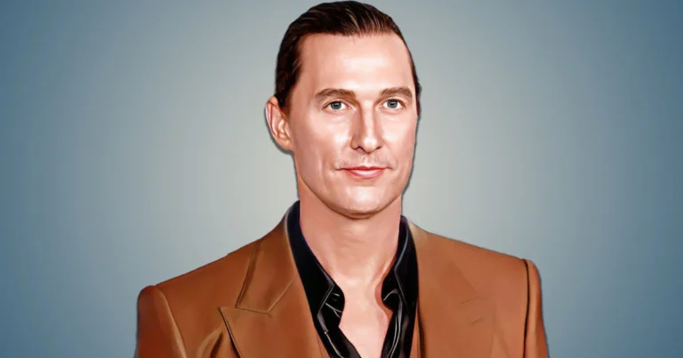 Matthew McConaughey in a brown jacket