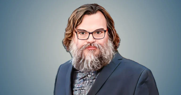 Jack Black with a beard and glasses