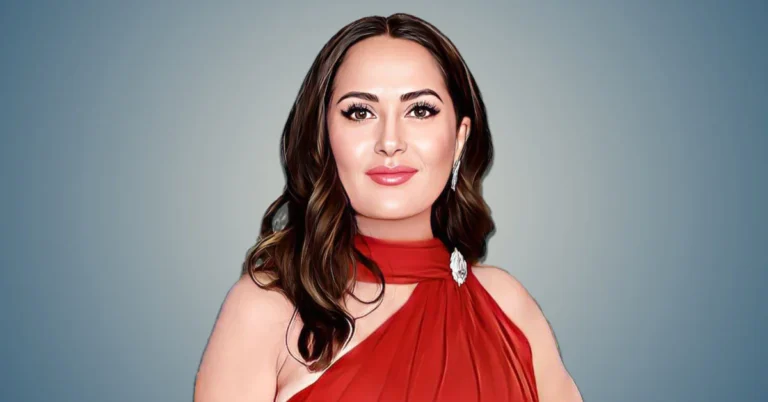 Salma Hayek in a red dress